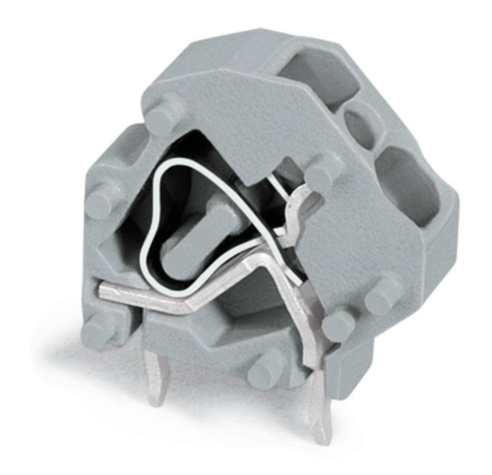 Bornier à ressort WAGO 745-3801 4.00 mm² Nombre de pôles 1 gris 200 pc(s)