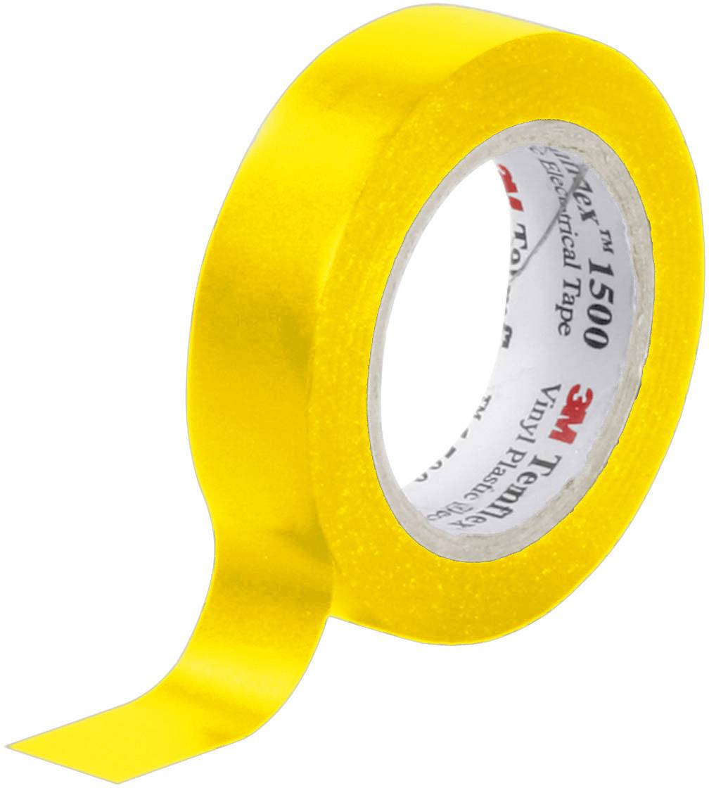 Ruban isolant Temflex 1500 3M TEMFLEX150015X10YE jaune (L x l) 10 m x 15 mm résine caoutchouc