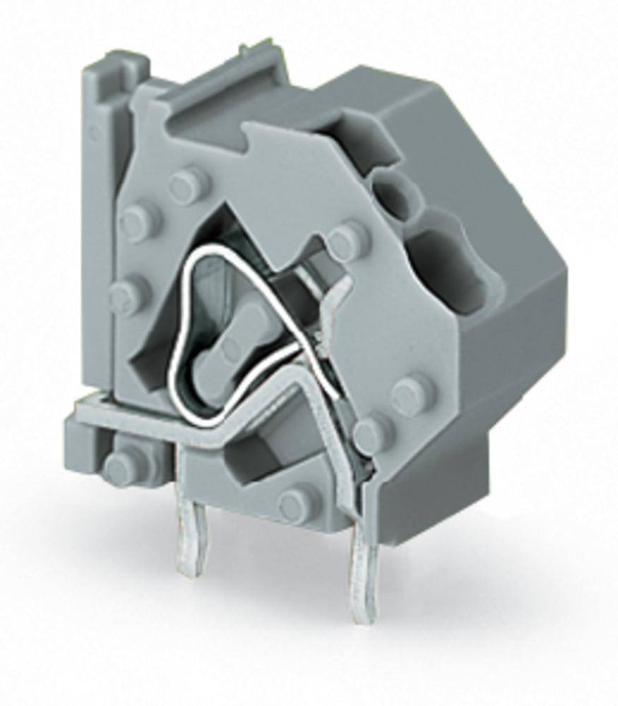 Bornier à ressort WAGO 745-823 4.00 mm² Nombre de pôles 1 gris clair 200 pc(s)