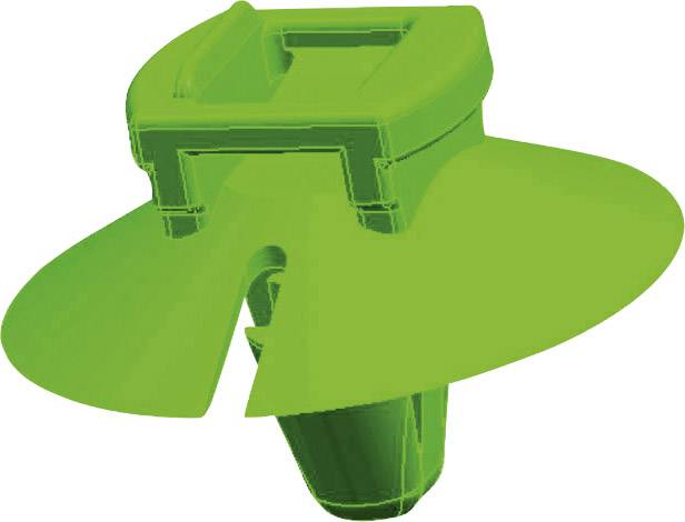 HellermannTyton 156-01697 T50RSFT6,5-HS-BK-D1 Serre-câble 200 mm 4.60 mm noir avec pied ancre et jupe