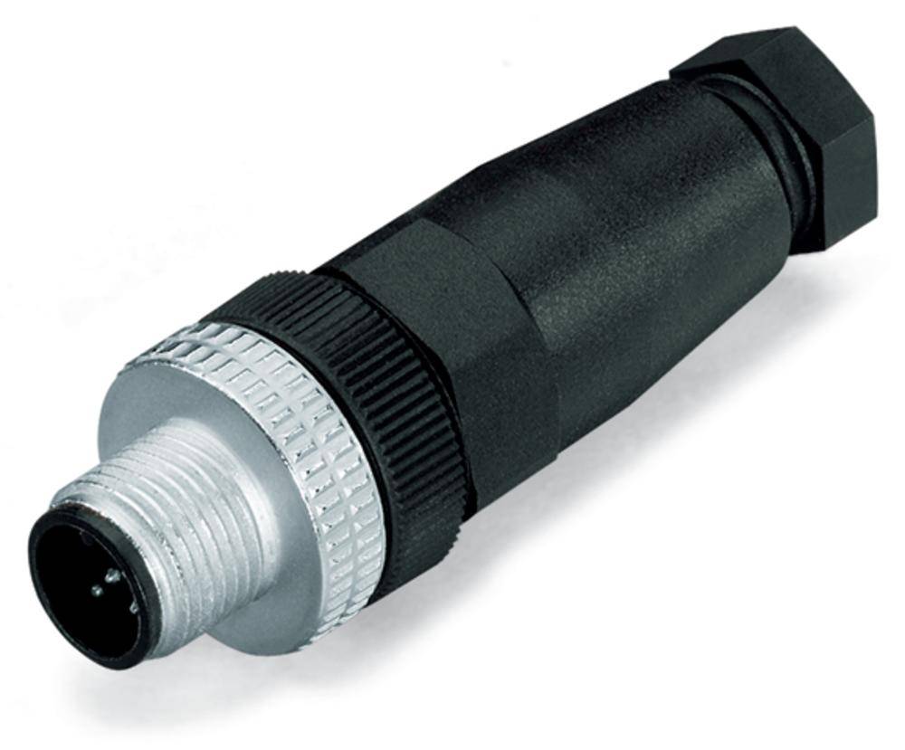 Connecteur de câble pour capteur/actionneur 4 pôles mâle droit M12 Contenu: 5 pc(s) WAGO