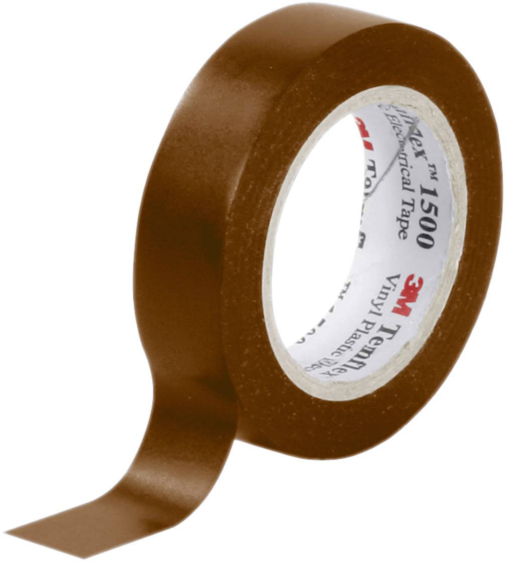 Ruban isolant Temflex 1500 3M TEMFLEX150015X10BR marron (L x l) 10 m x 15 mm résine caoutchouc