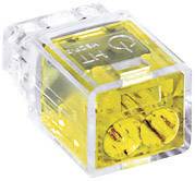 Borne de raccordement HellermannTyton HECP-2 148-90000 flexible: - rigide: 0.5-2.5 mm² Nombre de pôles (num): 2 jaune