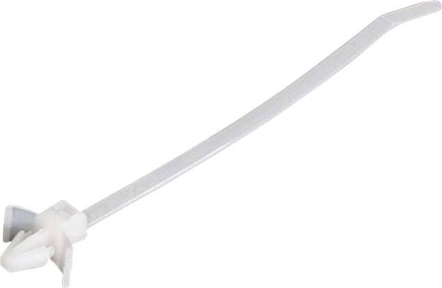HellermannTyton 111-85339 T50SSL5-N66-NA-M1 Serre-câble 135 mm 4.60 mm naturel avec pied ancre, stabilisé à la chaleur