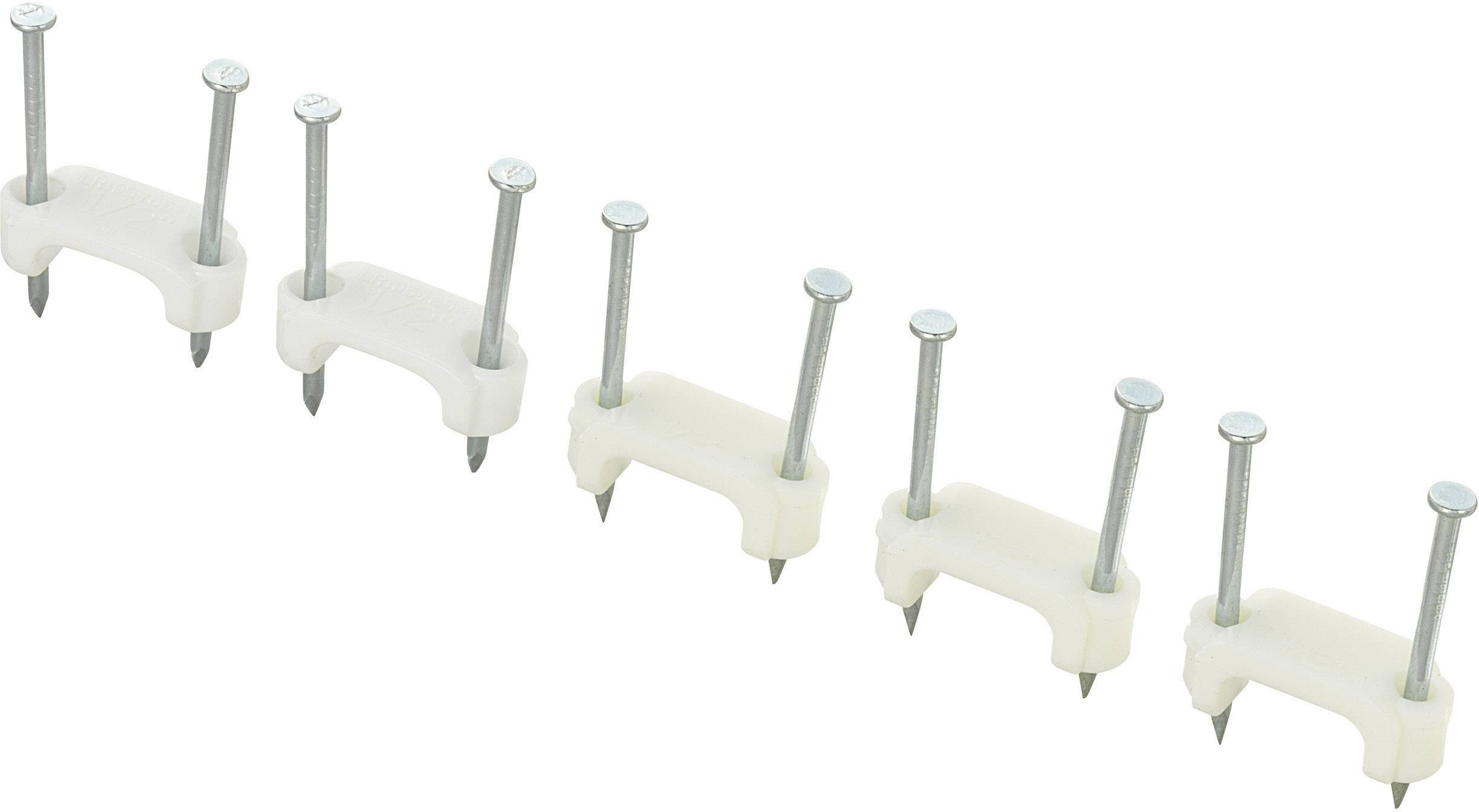 Cavalier Plage de Ø du faisceau: 12.50 mm (max) TRU COMPONENTS TC-DNF13203 1593093 blanc 100 pc(s)