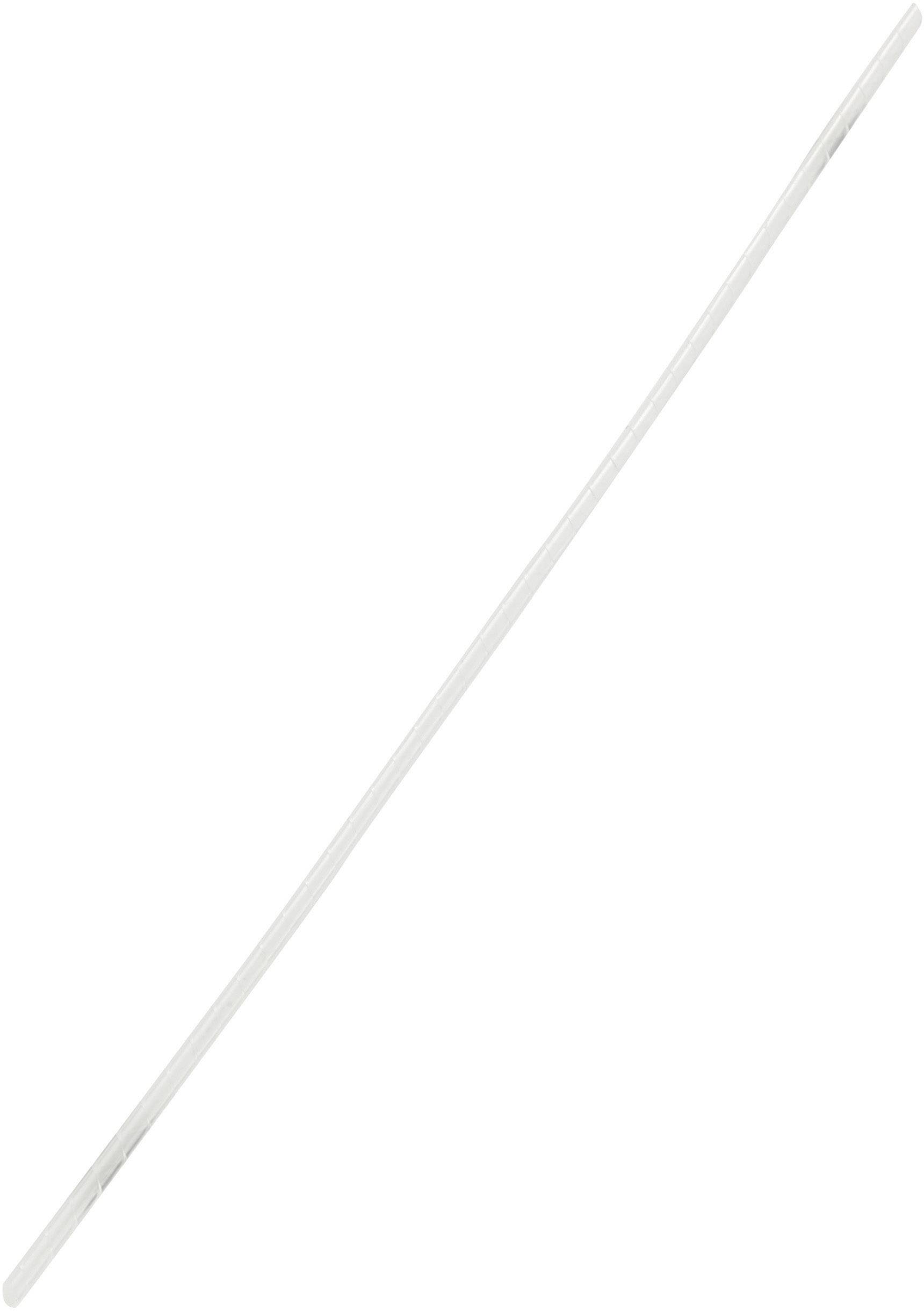 Une longue baguette blanche étroite, orientée en diagonale, sur un fond neutre.