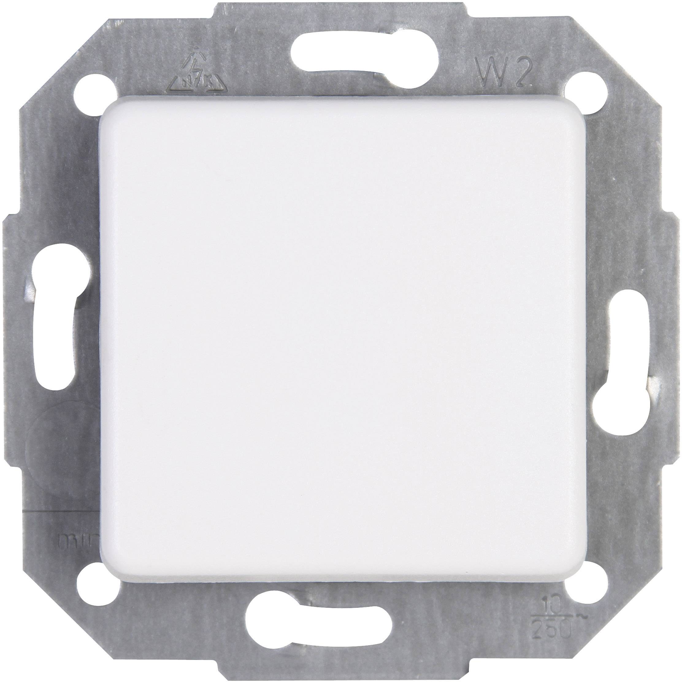 Bouton-poussoir Kopp 614313060 Europa blanc arctique, mat