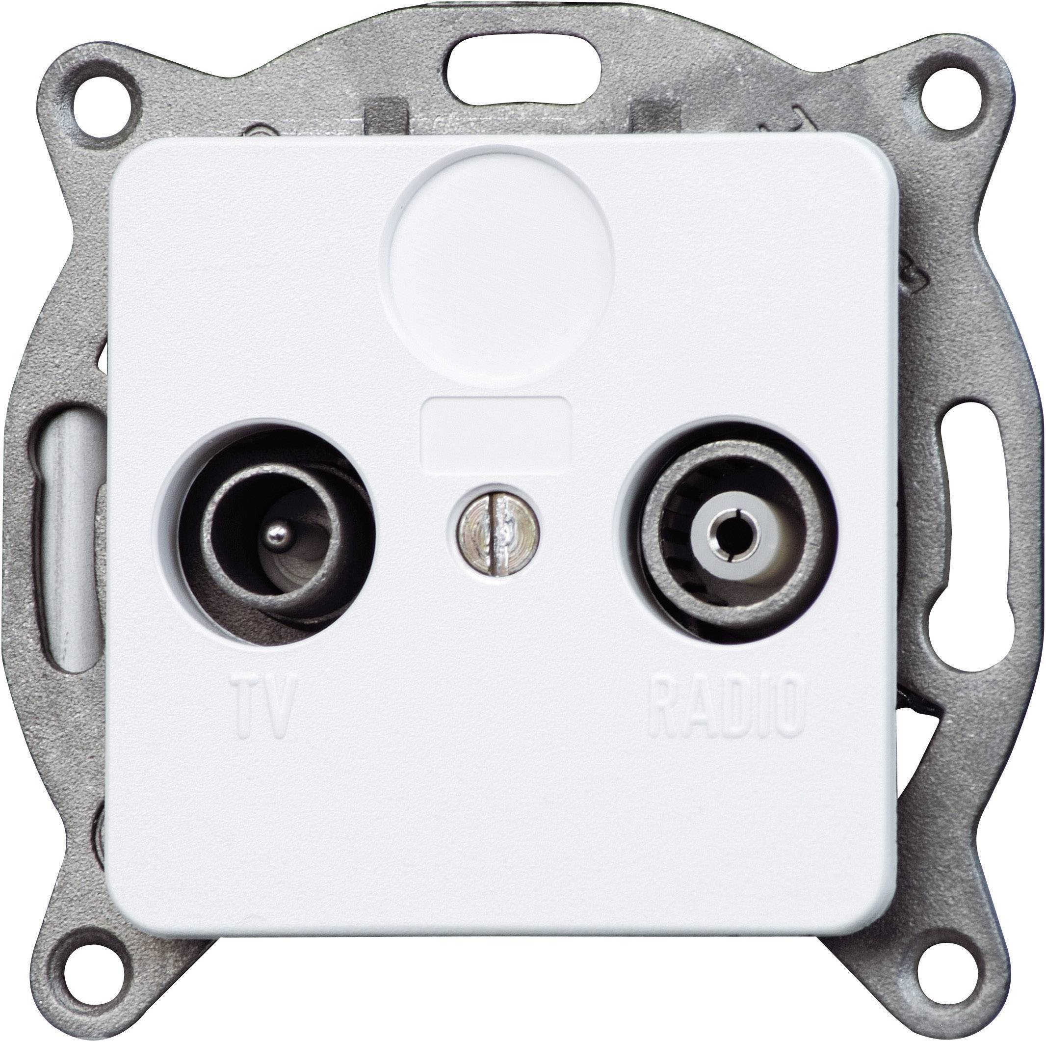 Prise TV, radio Kopp 110213082 Europa blanc arctique, mat