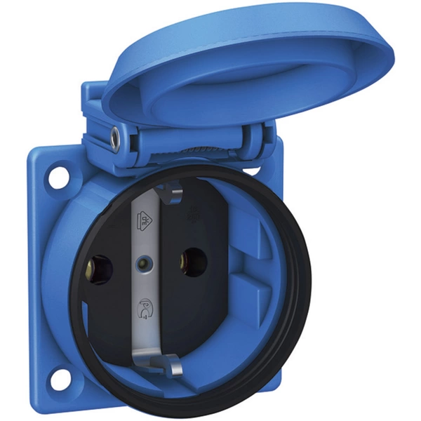 Prise de courant encastrée ABL Sursum 1561050 IP54 bleu Prise de courant encastrée ABL Sursum 1561050 IP54 bleu