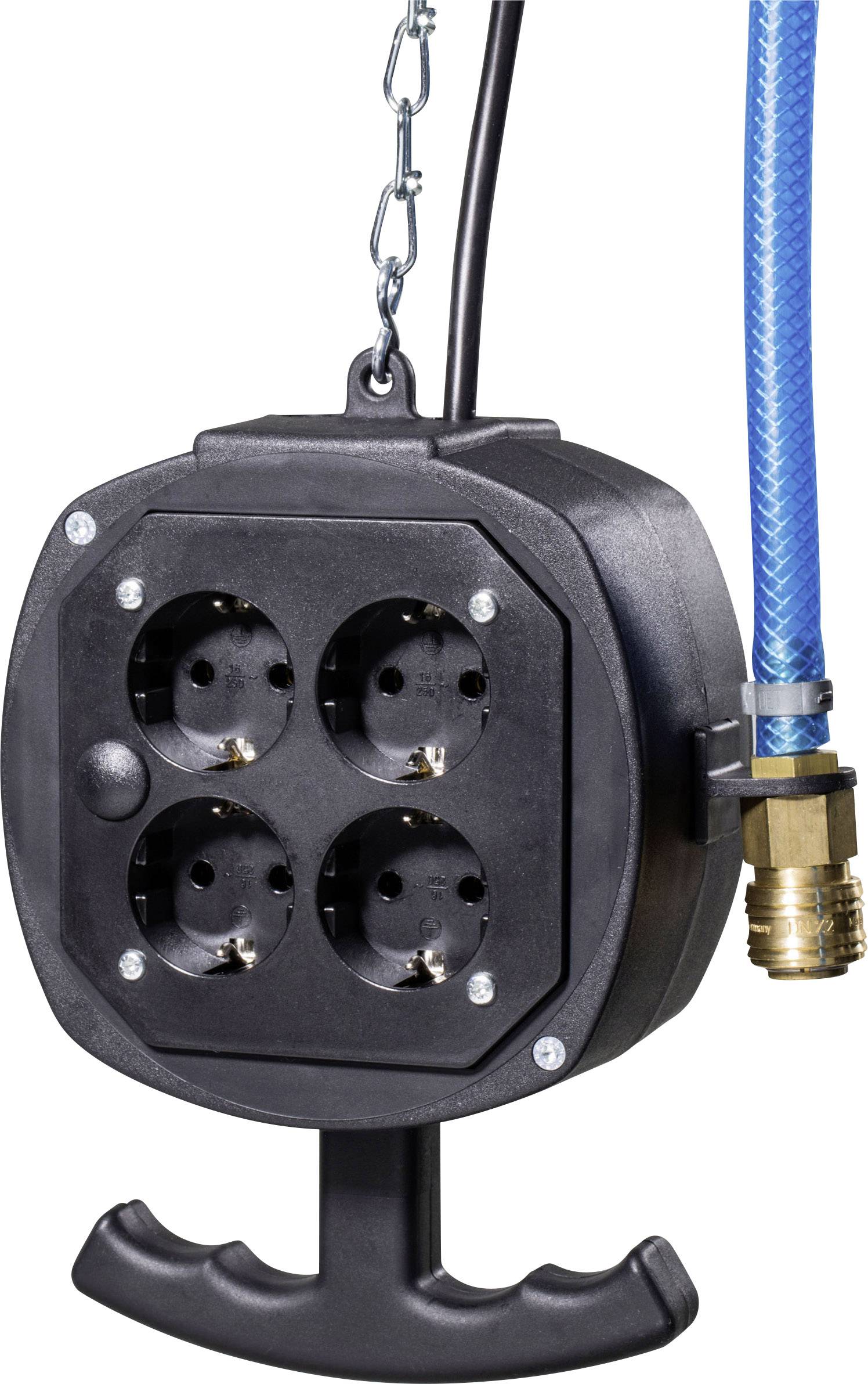 AS Schwabe 60972 x4 Bloc multiprise noir