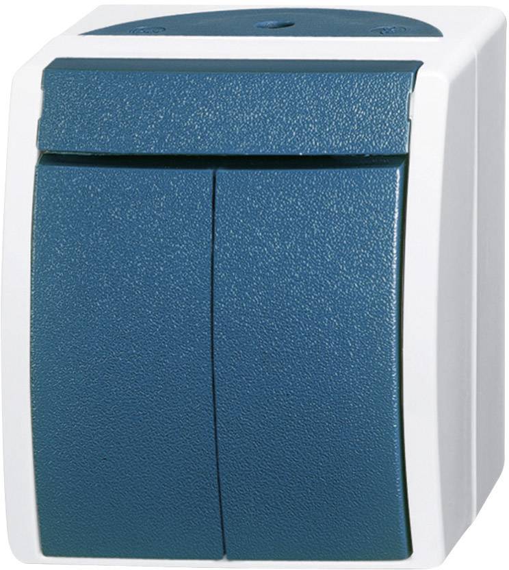 Interrupteur pour gamme Busch-Jaeger 2601/5 W-53 Ocean en saillie bleu, vert