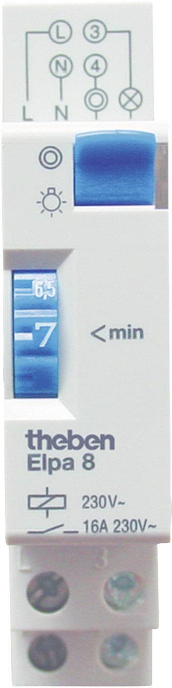 Minuterie d'escalier profilé 230 V/AC Theben 0080002