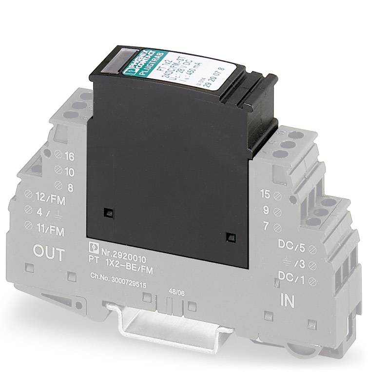 Cartouche parafoudre Phoenix Contact PT 1X2-24DC/FM-ST 2920078 10 kA jeu de 10