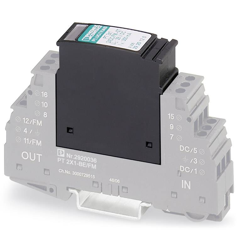 Cartouche parafoudre Phoenix Contact PT 2X1- 5DC-ST 2856061 10 kA jeu de 10