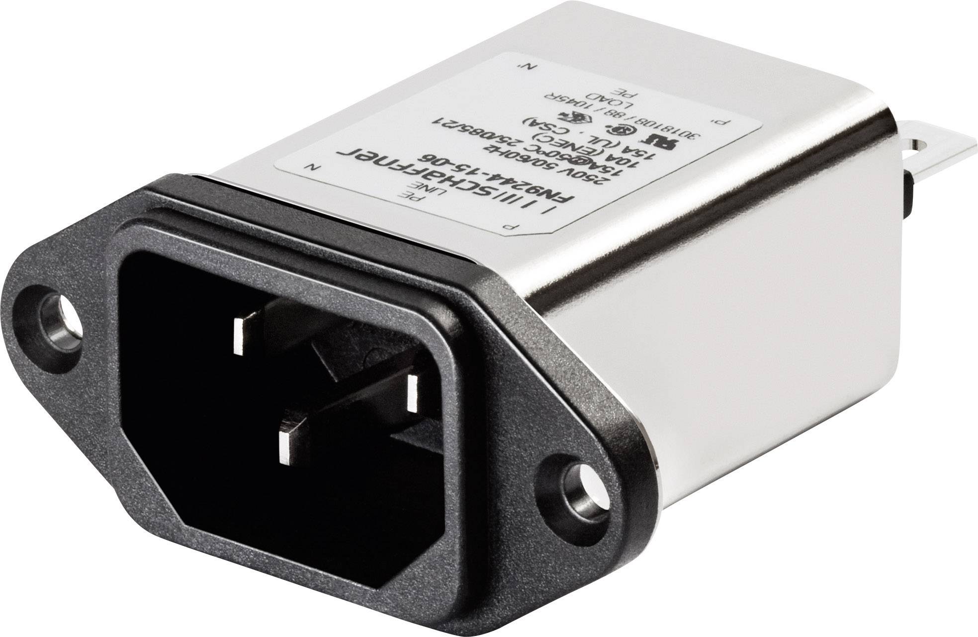 Filtre d'alimentation Schaffner FN9244-10-06 avec connecteur femelle pour appareil 250 V/AC 10 A (L x l) 48 mm x 22.5 mm 1 pc(s)