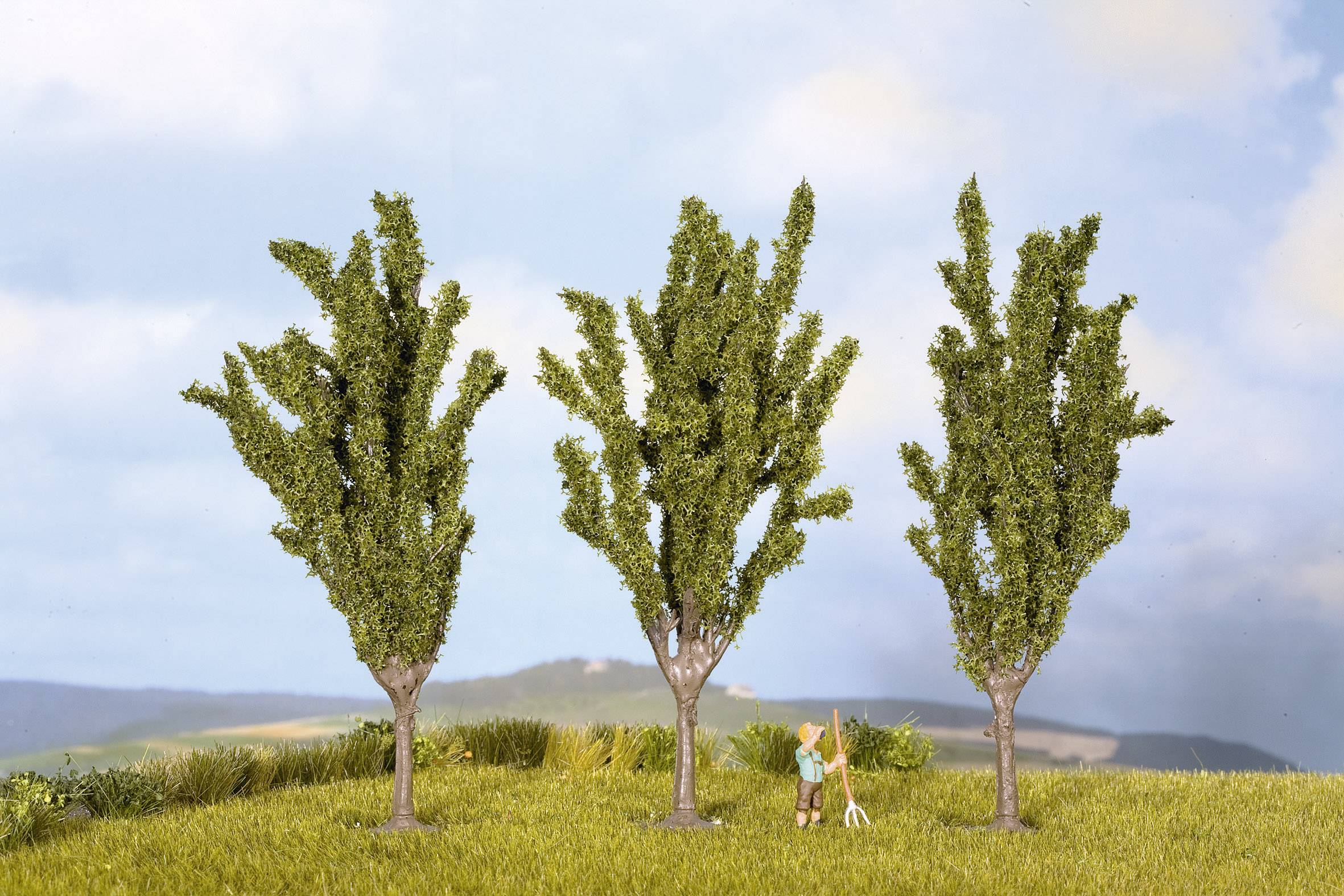 Assortiment d'arbres peuplier NOCH 25525 55 à 55 mm vert 3 pc(s)