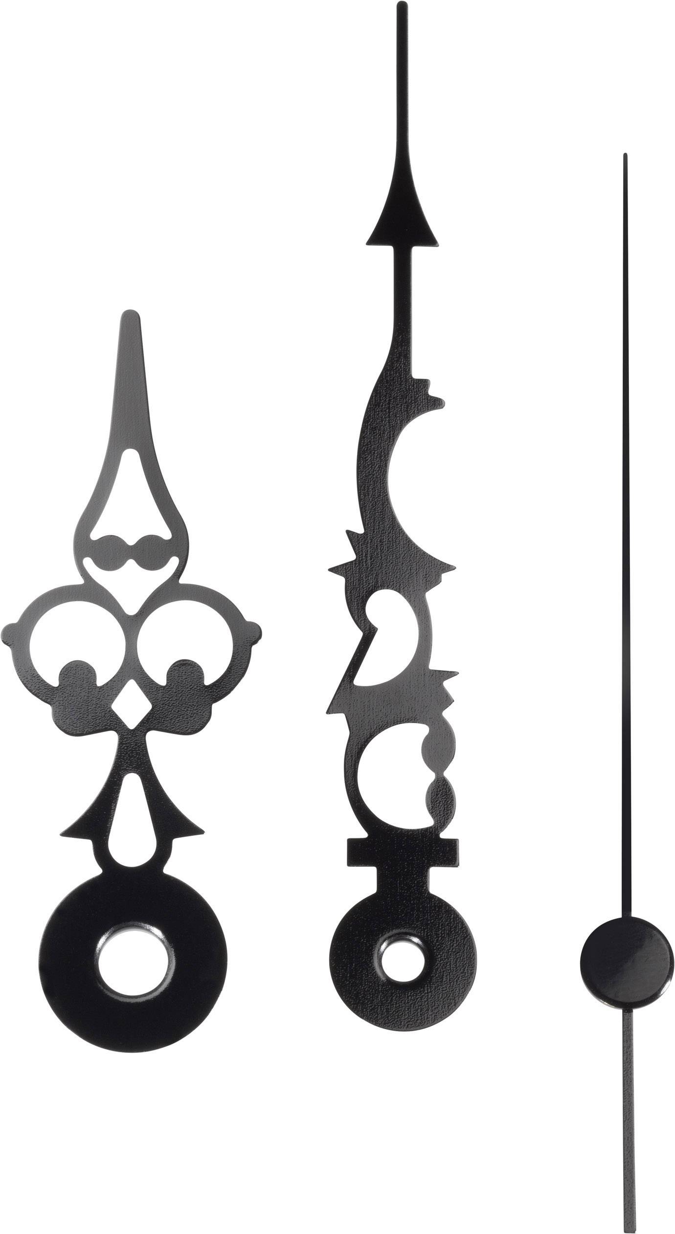 Lot d'aiguilles EUROTIME 195028 aluminium noir