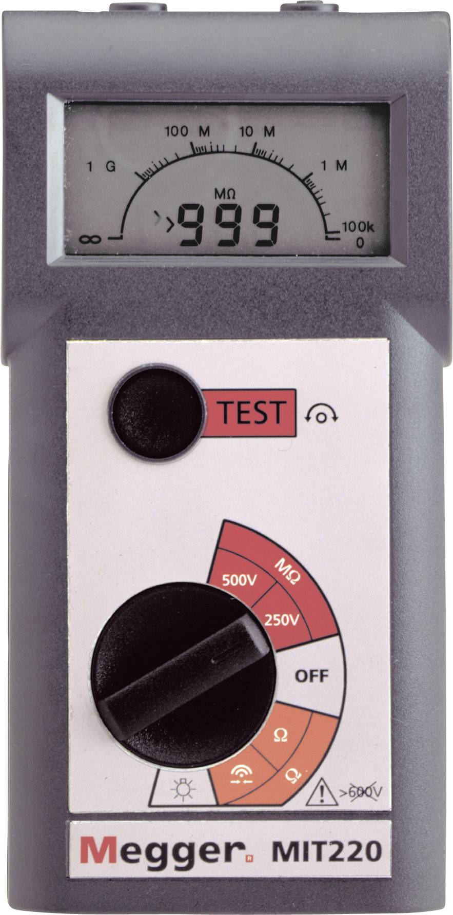 Megger MIT220-EN Appareil de mesure de l'isolation 250 V, 500 V 999 MΩ