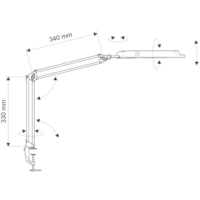 Maul MAULantlantic 8203590 Lampe LED à pince LED LED intégrée D (A - G) 9 W noir Maul MAULantlantic 8203590 Lampe LED à pince LED LED intégrée D (A - G) 9 W noir
