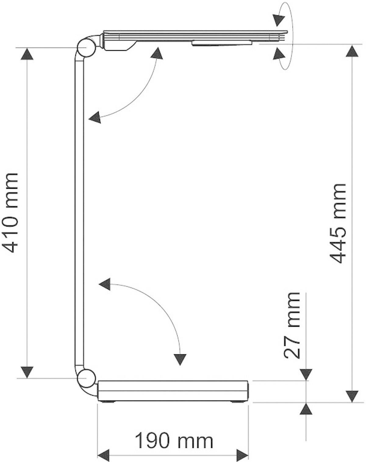 Maul MAULpure 8202295 Lampe de bureau à LED LED LED intégrée CEE: E (A - G) argent