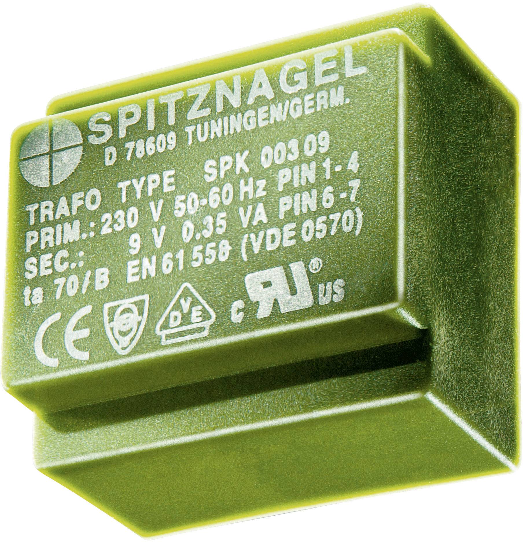 Spitznagel SPK 02215 Transformateur pour circuits imprimés 1 x 230 V 1 x 15 V/AC 2.2 VA 147 mA