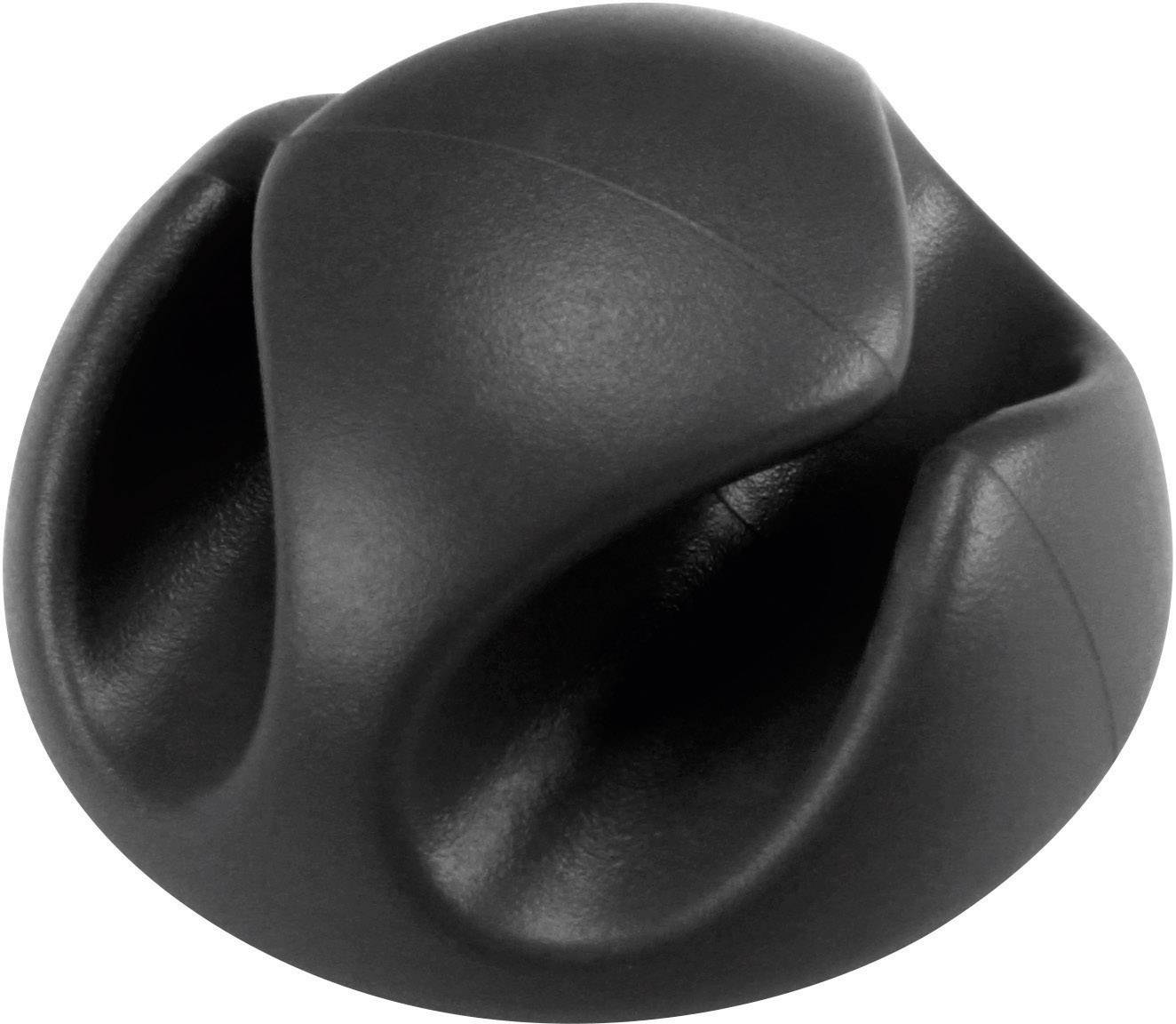 Support de câble Plage de Ø du faisceau: 8 mm (max) TRU COMPONENTS 558352 noir