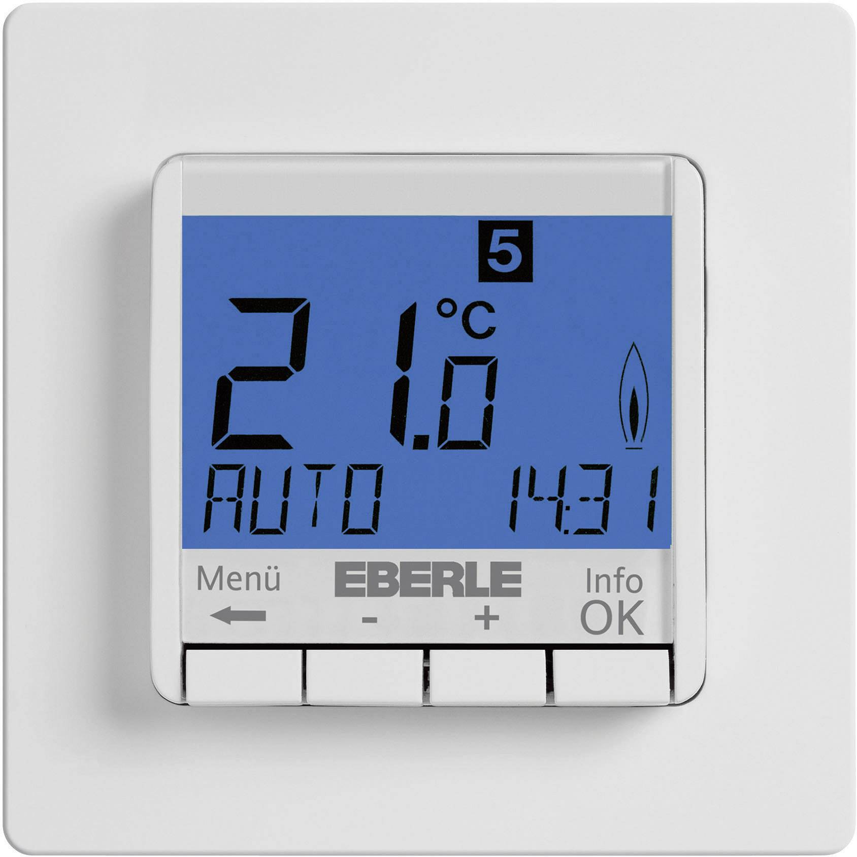 Thermostat d'ambiance encastré Eberle FIT-3R programme hebdomadaire 5 à 30 °C