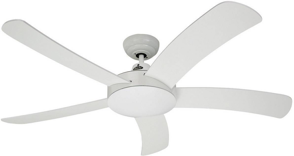 Ventilateur de plafond CasaFan Falcetto WE 5 pales (Ø x H) 132 cm x 340 mm blanc