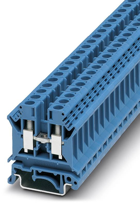 Bloc de jonction simple Contenu: 50 pc(s) Phoenix Contact UK 6 N BU 3004977