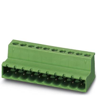 Barrette de connexion verte à plusieurs bornes, adaptée aux connexions électriques dans diverses applications.