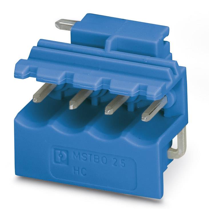 Phoenix Contact Boîtier mâle (platine) série MSTBO Nbr total de pôles 4 Pas: 5 mm 2907790 50 pc(s)