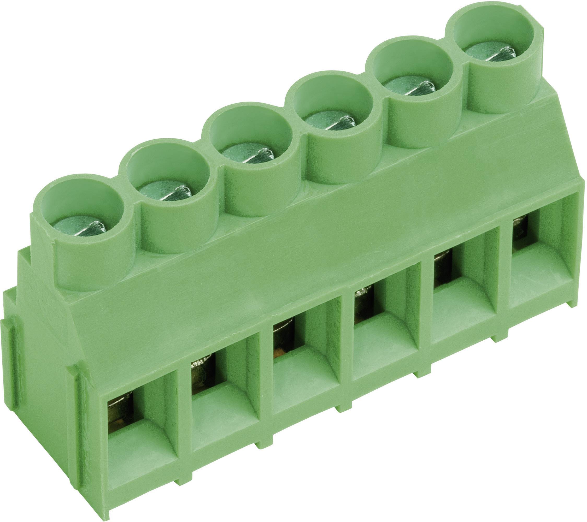 Bornier à vis PTR Hartmann AKZ840/3-6.35-V 50840030201D 4.00 mm² Nombre de pôles 3 vert