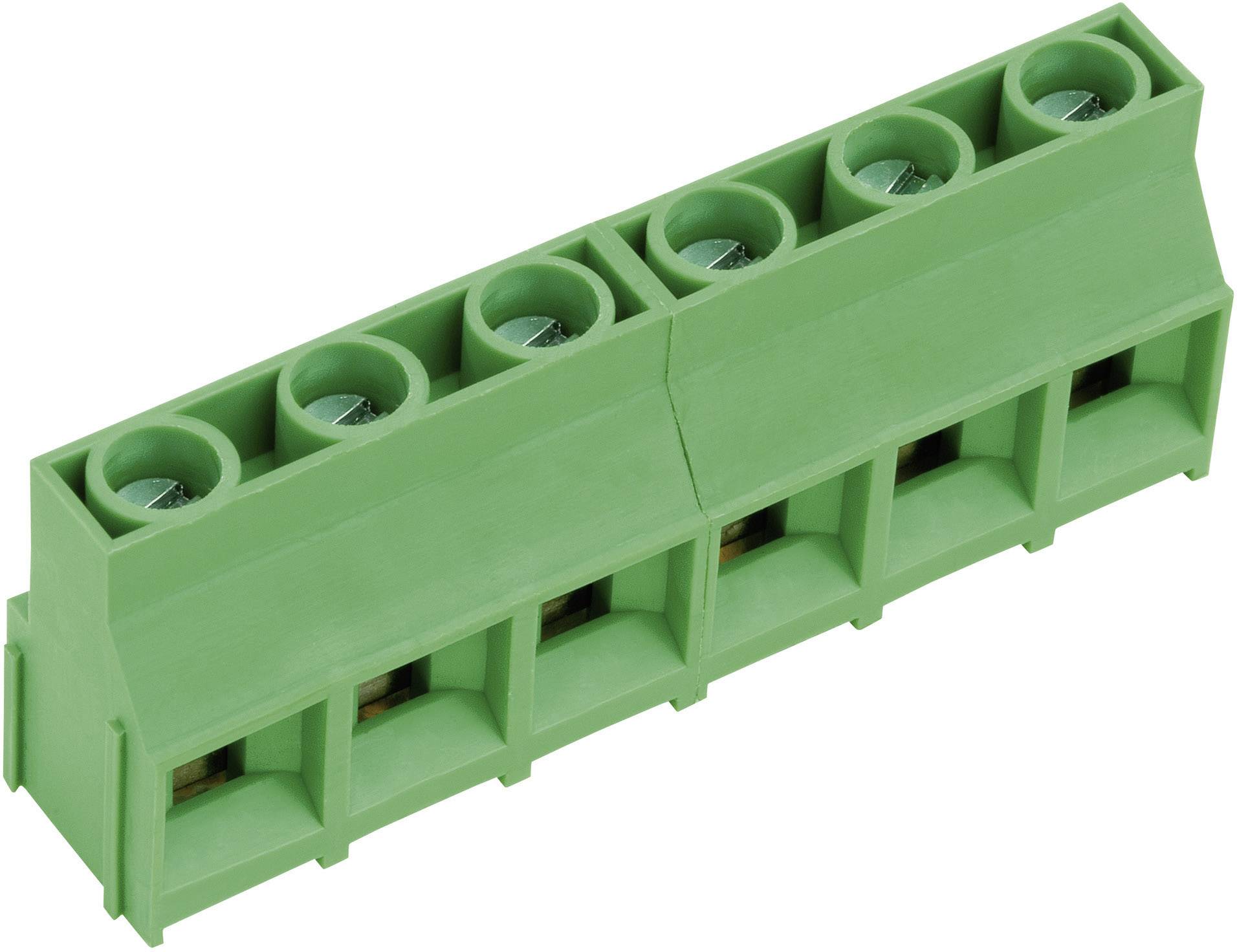 Bornier à vis PTR Hartmann AKZ841/6-9.52-V 50841060201D 4.00 mm² Nombre de pôles 6 vert