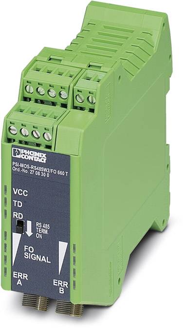 Phoenix Contact Convertisseur fibre optique PSI-MOS-RS485W2/FO 660 T convertisseur fibre optique
