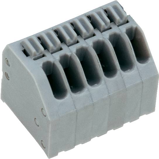 Bornier à ressort PTR Hartmann AK4191/3KDVP-2.5 54191030051F 0.75 mm² Nombre de pôles 3 gris galet