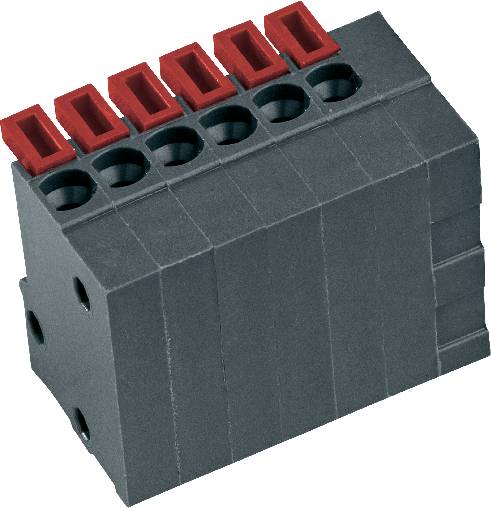 Bornier à ressort PTR Hartmann AKZ4791/5KD-2.54-V 54791050421E 0.75 mm² Nombre de pôles 5 gris basalte