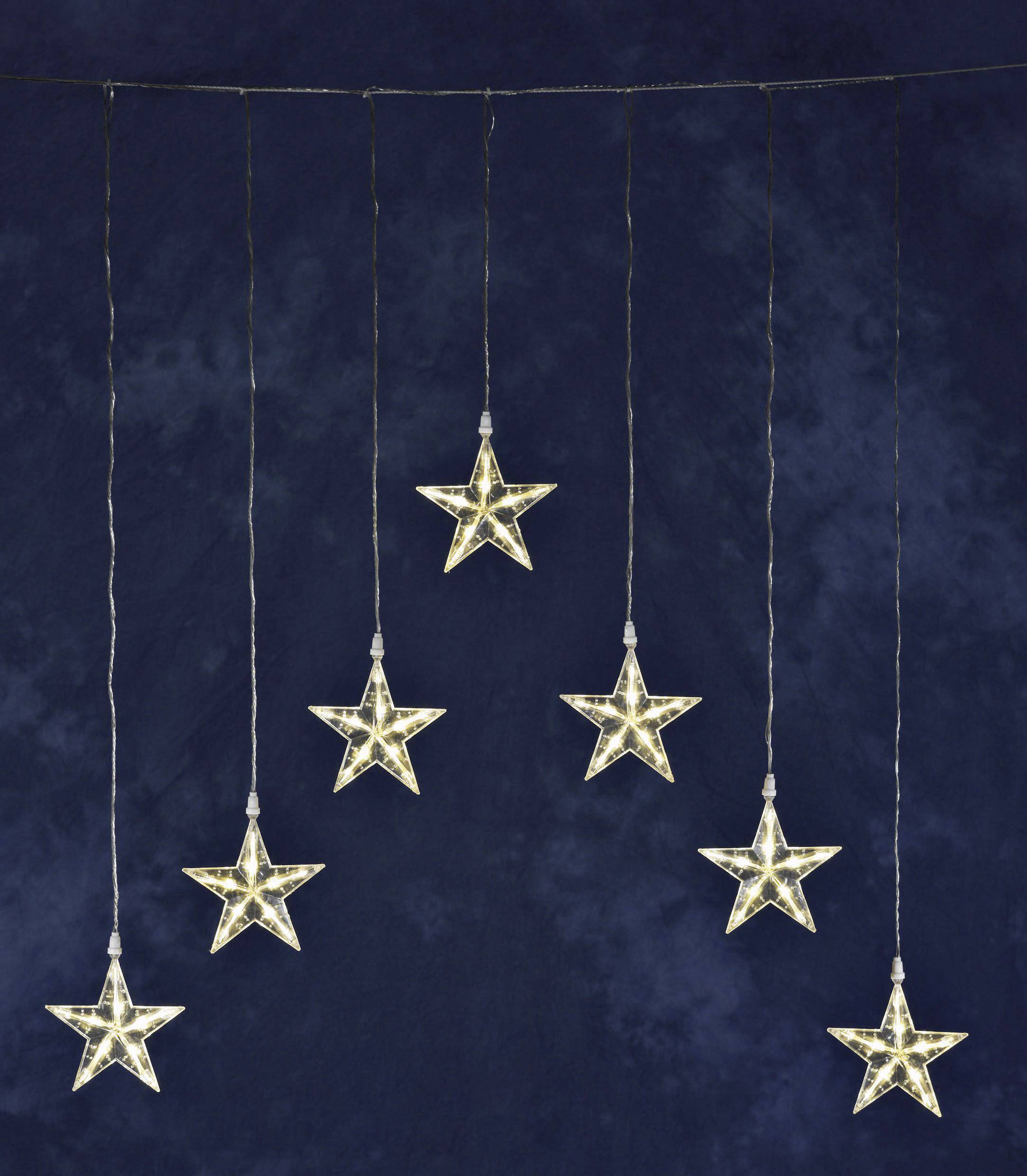 Guirlande lumineuse stalactites, étoiles LED Konstsmide 1243-103 pour l'extérieur sur secteur N/A