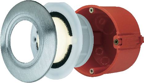 Luminaire extérieur encastrable Paulmann 93740 N/A 1.4 W opale