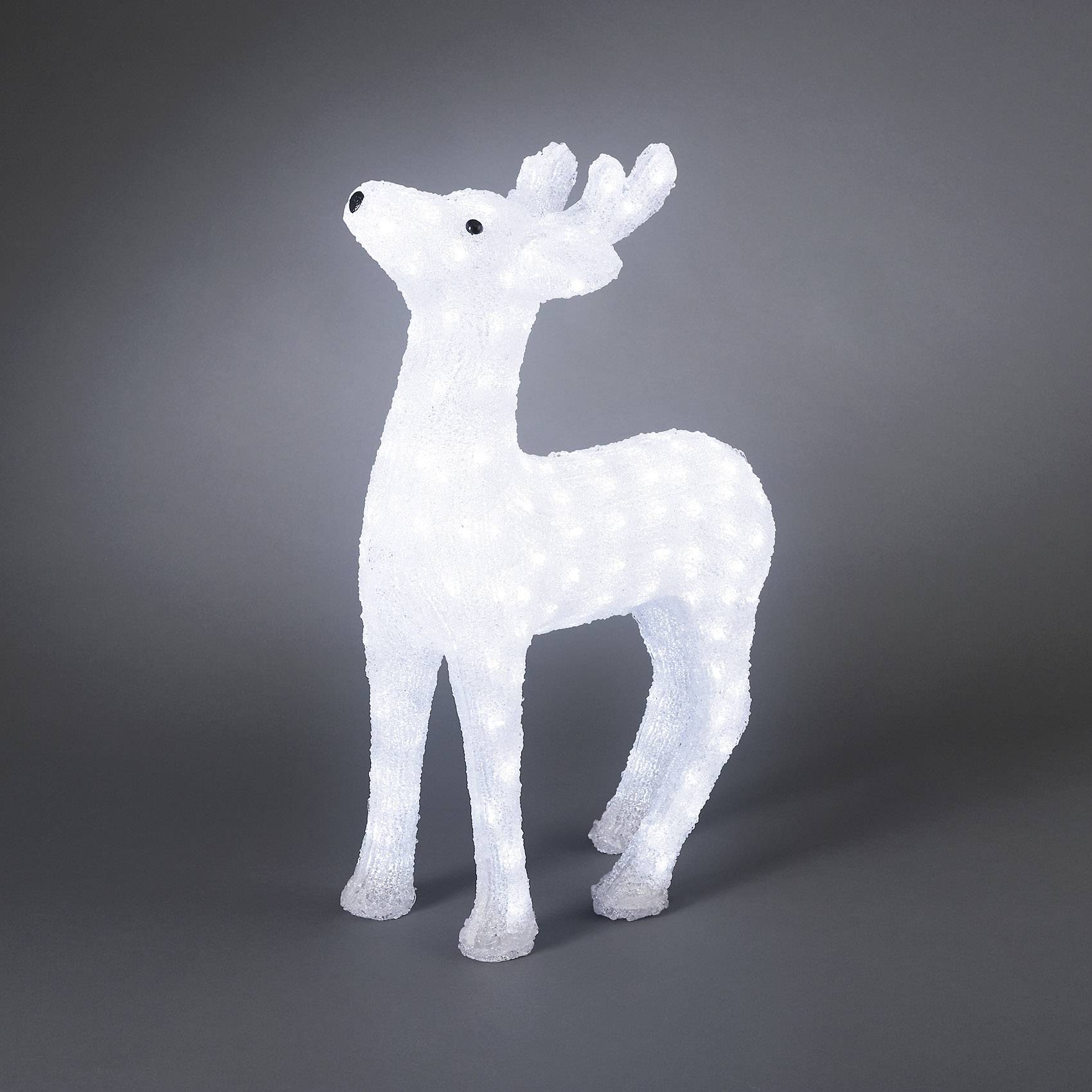 Figurine en acrylique renne Konstsmide LED N/A blanc