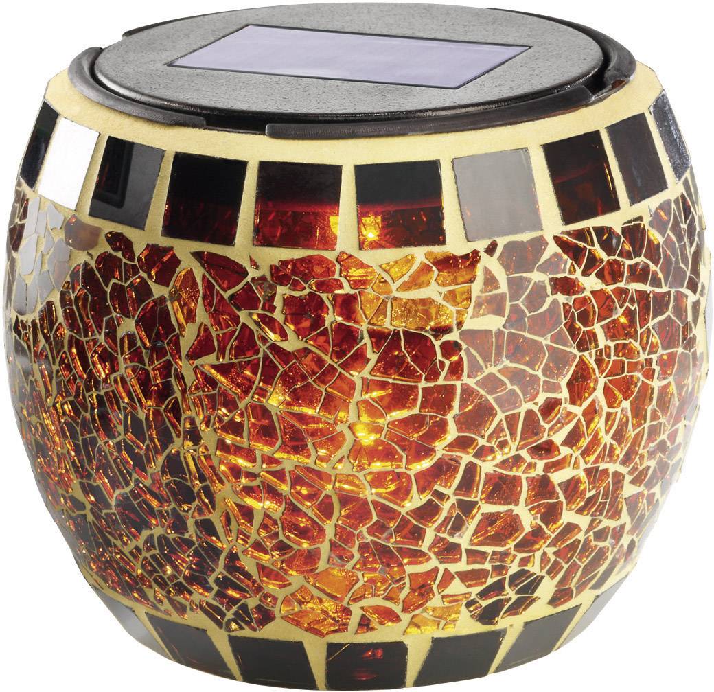 Esotec Brilliant 102066 Lampe de jardin solaire blanc chaud marron