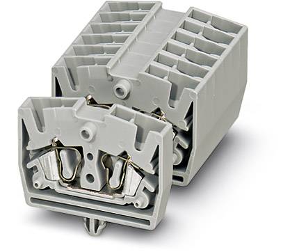 Mini bloc de jonction de traversée Phoenix Contact MSB 2,5-RZ 3244164 gris 50 pc(s)