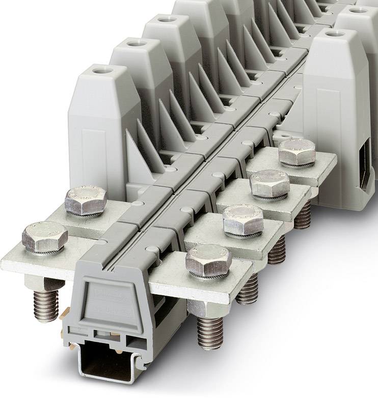 Bloc de jonction universel à connexion à tige filetée Phoenix Contact UHV150-AS/AS 2130033 gris 10 pc(s)