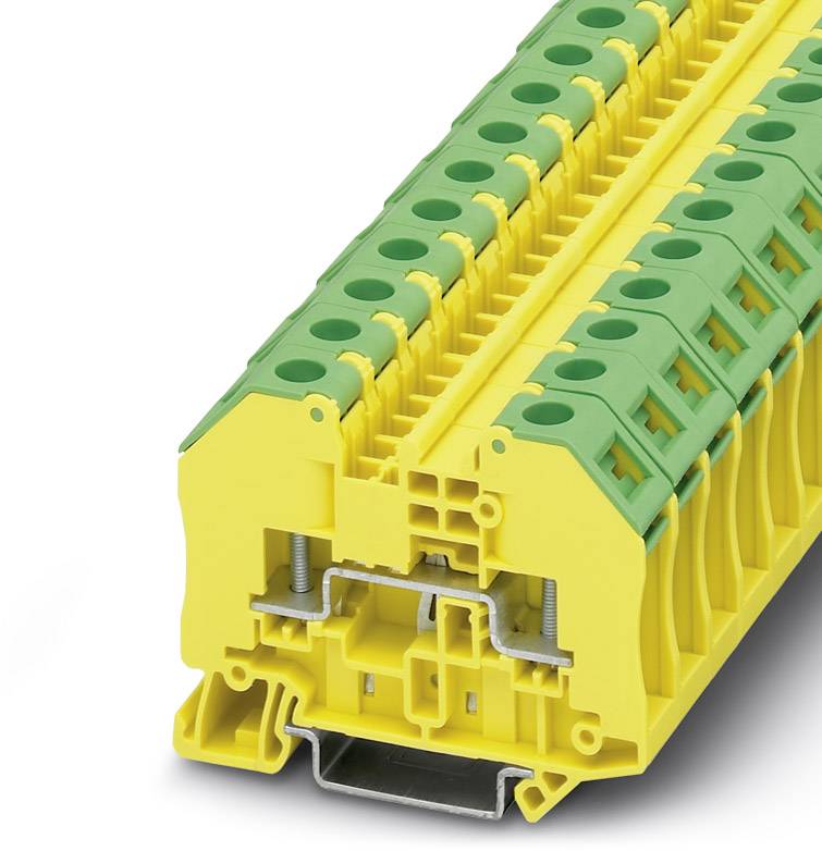 Bloc de jonction pour conducteur de protection à tige filetée Phoenix Contact RT 3-PE 3049411 vert, jaune 50 pc(s)