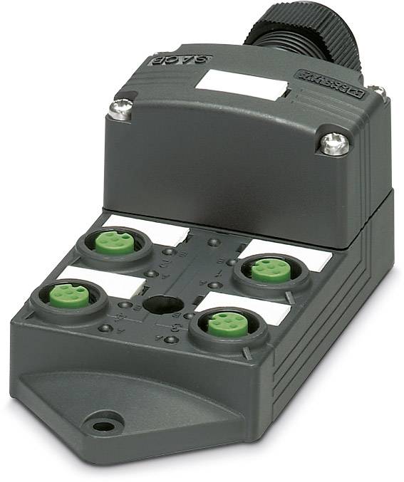 Répartiteur passif M12 filetage en plastique Phoenix Contact SACB-4/ 8-L-SC SCO P 1452990 1 pc(s)