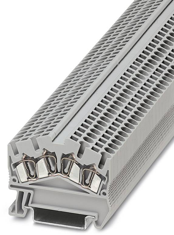 Bloc de jonction simple Phoenix Contact STS 2,5-QUATTRO 3031746 gris 50 pc(s)