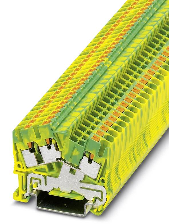 Bloc de jonction pour conducteur de protection Phoenix Contact PTS 2,5-TWIN-PE 3211935 vert, jaune 50 pc(s)