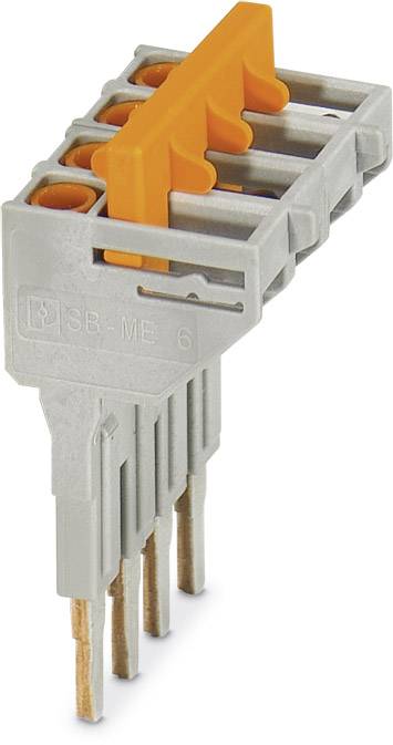 Connecteur avec levier orange pour une connexion électrique sécurisée, adapté au montage sur circuit imprimé.