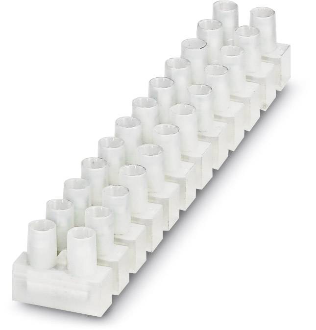 Bornier domino Phoenix Contact EC 6 P TR 3240175 flexible: 1-6 mm² rigide: 1-6 mm² Nombre de pôles (num): 12 blanc 10 pc(s)