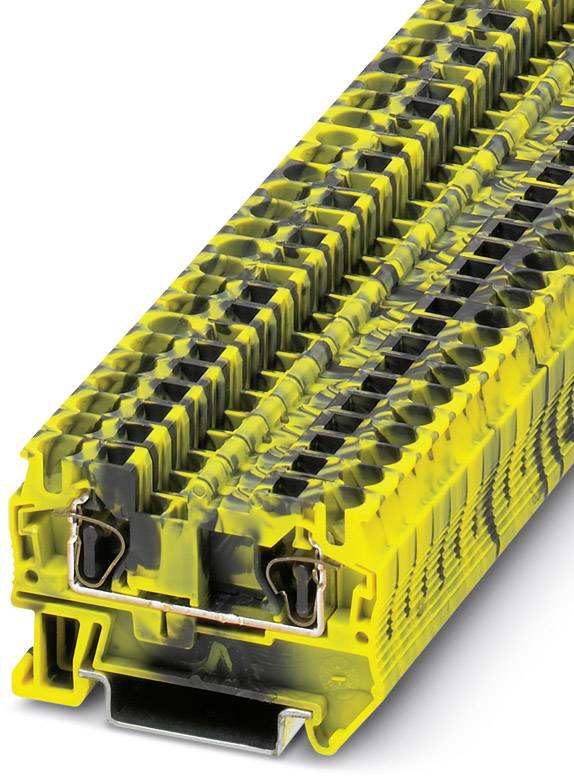 Bloc de jonction simple Phoenix Contact ST 4 BKYE-FE 3035507 noir, jaune 50 pc(s)