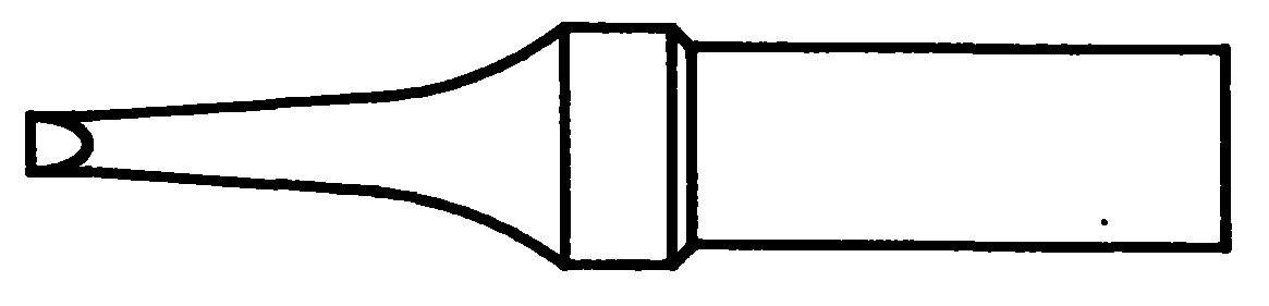 Weller 4ETR-1 Panne de fer à souder forme plate Taille de la panne 1.6 mm Contenu 1 pc(s)